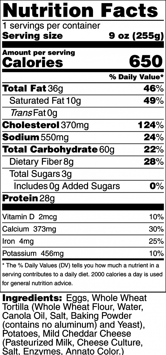 nutrition info