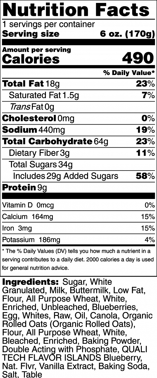 nutrition info