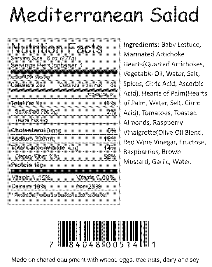 nutrition info