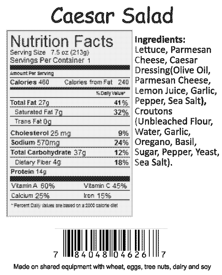 nutrition info