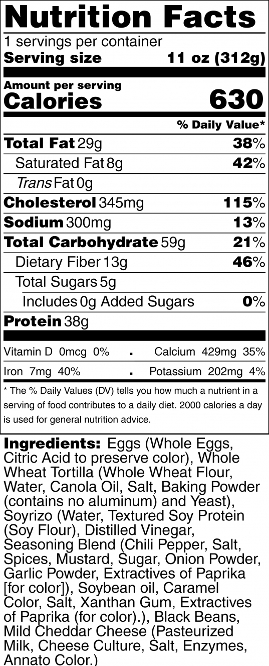 nutrition info