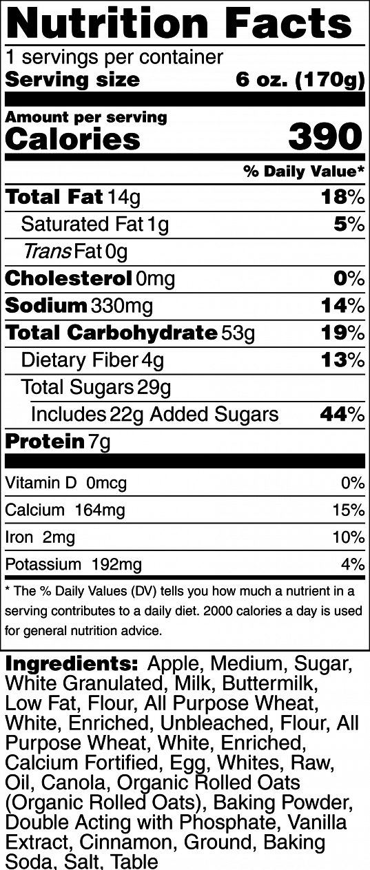 nutrition info