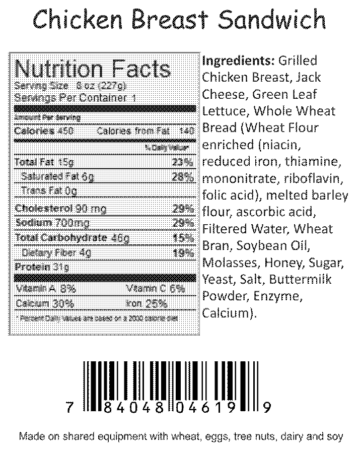 nutrition info