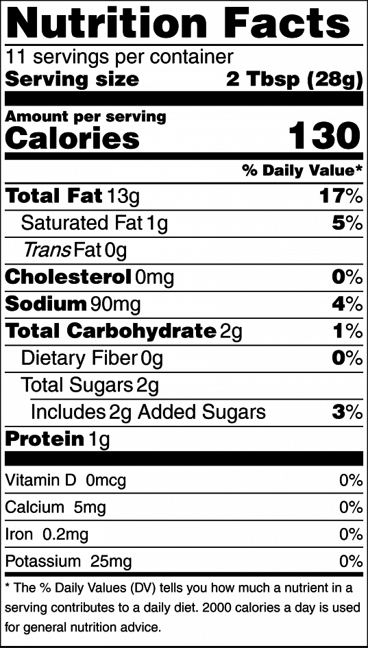 nutrition info