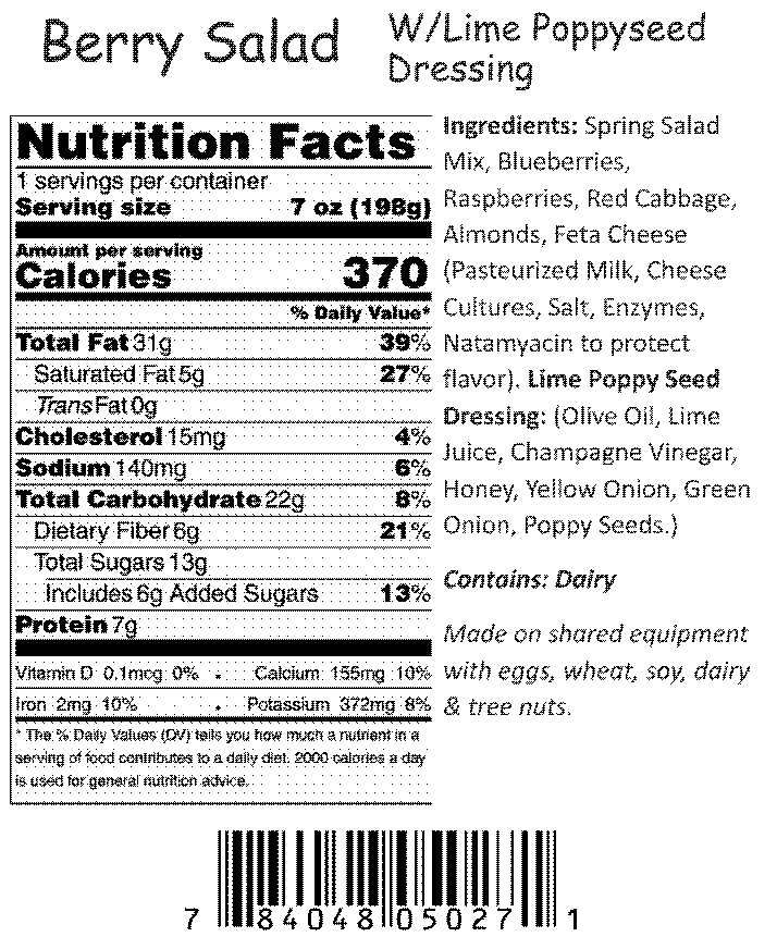 nutrition info