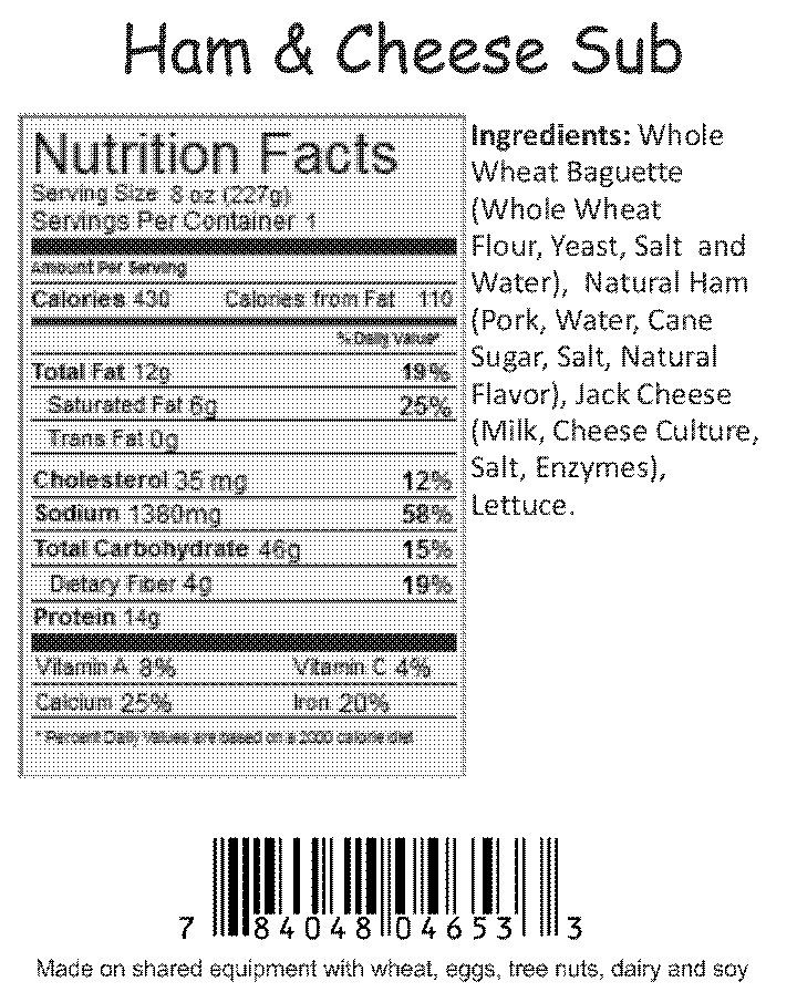 nutrition info