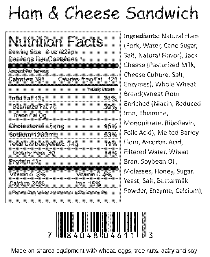 nutrition info