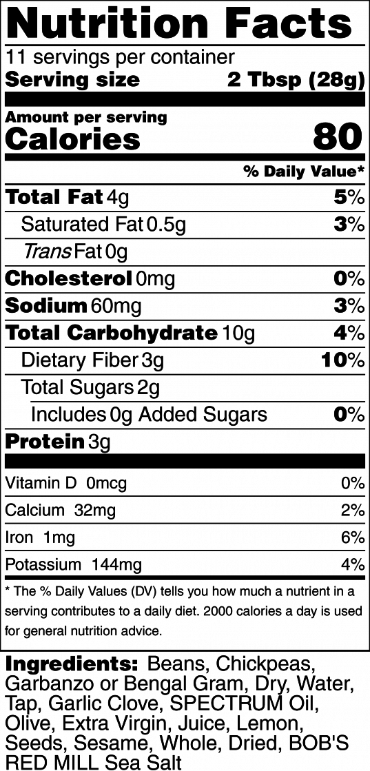 nutrition info